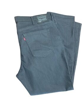 Levi's Men's Gray Athletic Fit Straight Jeans Stretch Cotton Blend Pockets Denim